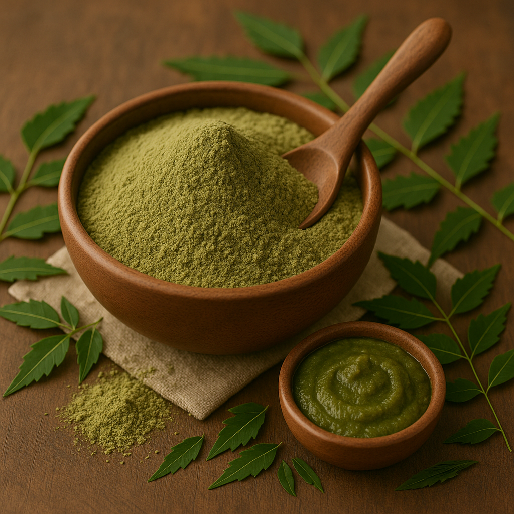 Neem Powder (Food Grade) – 100% Pure | Natural Detoxifier, Immunity Booster & Skin Purifier