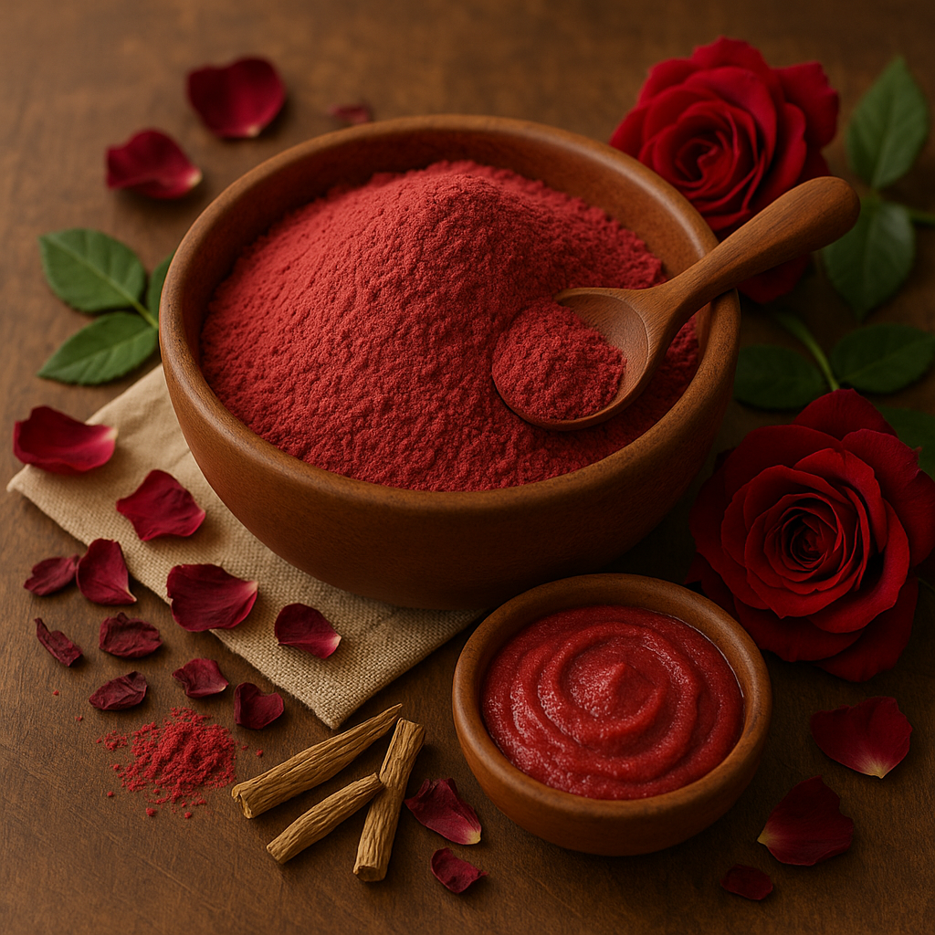 Rose Powder Red – 100% Natural | Skin Glow, Anti-Acne & Herbal Cosmetic Ingredient