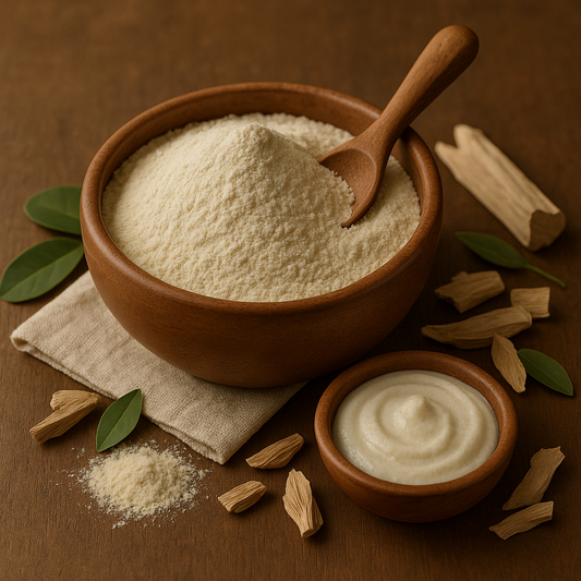 White Sandalwood Powder (Safed Chandan) – 100% Natural | Cooling, Brightening & Soothing Ayurvedic Face Pack Powder