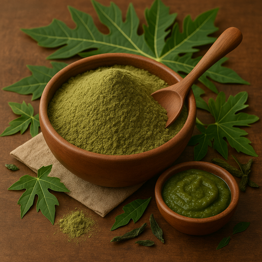 Papaya Leaves Powder – 100% Natural | Immunity Booster, Platelet Support & Detox Herbal Supplement
