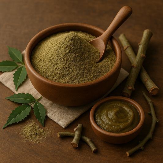 Neem Giloy Powder – 100% Natural | Immunity Booster, Detox & Skin Health Ayurvedic Blend