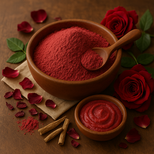 Rose Powder Red – 100% Natural | Skin Glow, Anti-Acne & Herbal Cosmetic Ingredient